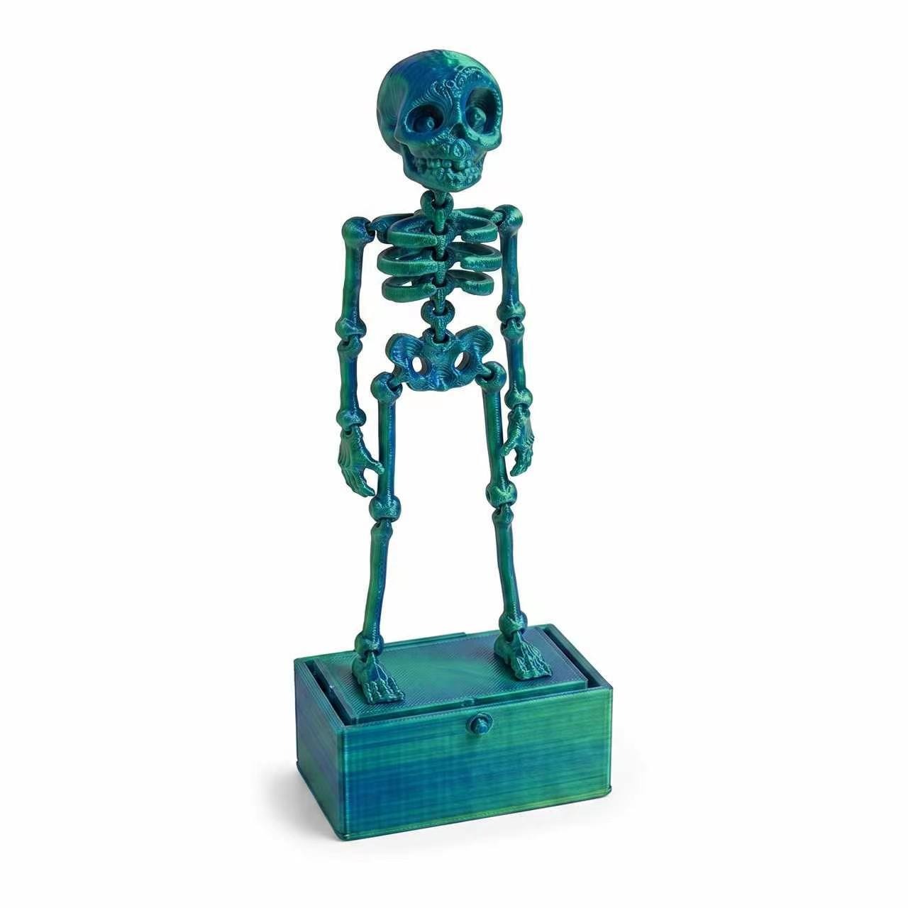 Dancing Skeleton Aquarium Ornament with Base, picture 2 of 4