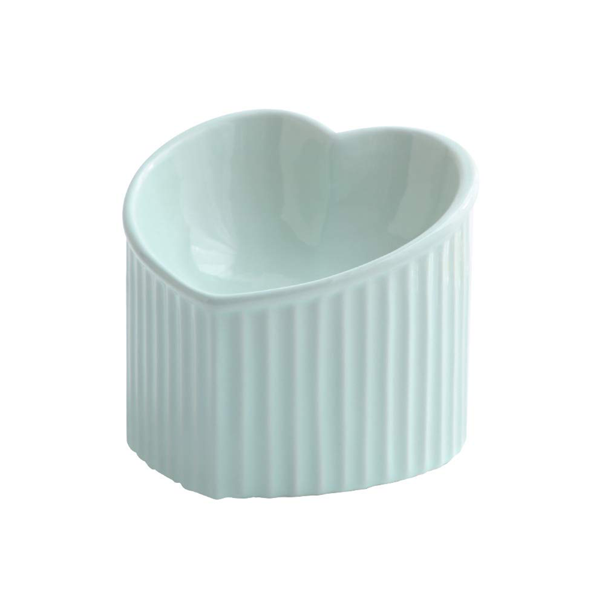 Ceramic Raised Cat Bowls, Tilted Elevated Food Or Water Bowls, Stress Free, Backflow Prevention, Dishwasher And Microwave Safe, Lead & Cadmium Free 5