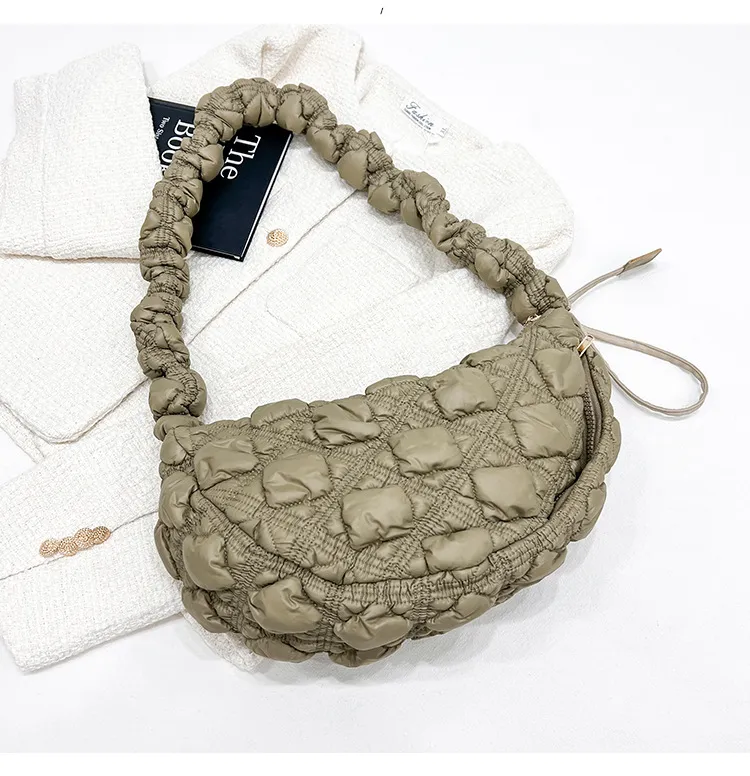 Women's Cloud Underarm Bag Casual Shoulder Messenger Bag - Green