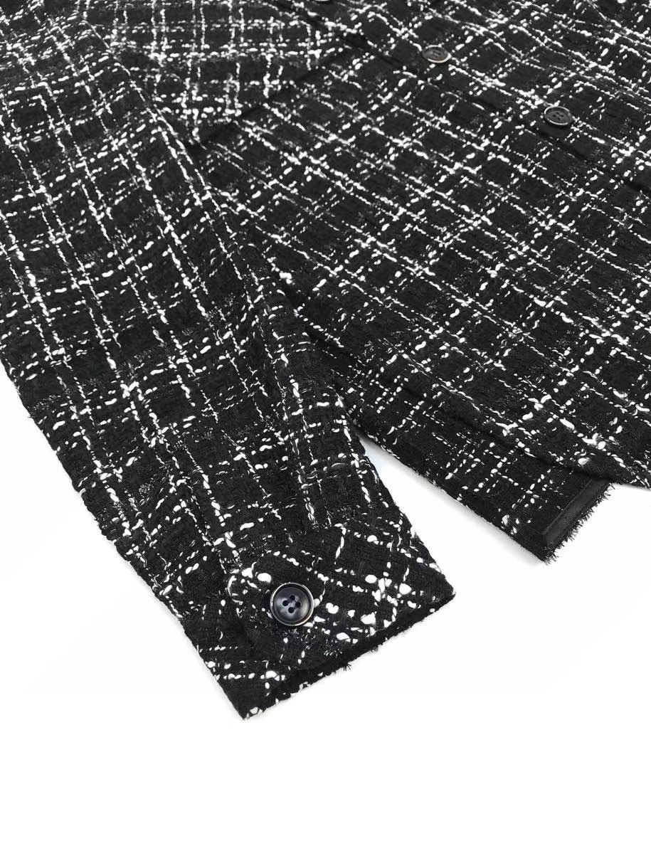 Title 6, Silver Thread Braided Plaid Men