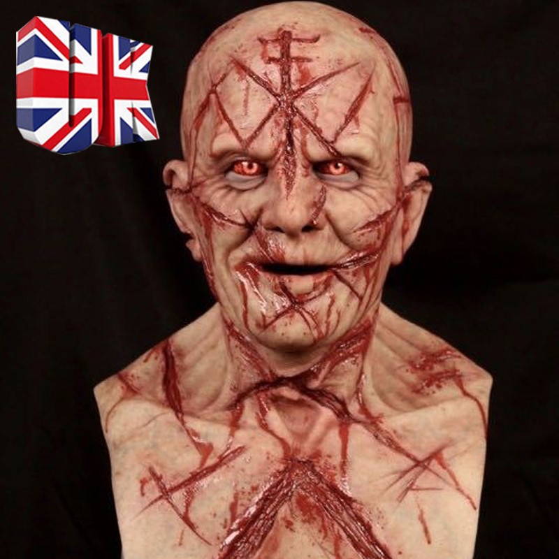 Scary Mask Latex Full Head Horror Cosplay Costume For Halloween UK — image 6