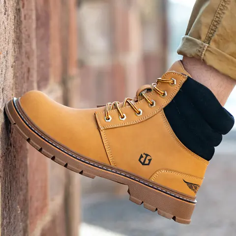 Men's Fashion Casual High-top Anti-smashing and Anti-penetration Labor Protection