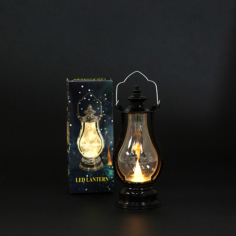 Title 10, LED Retro Portable Kerosene Lamp Decorative Sto...