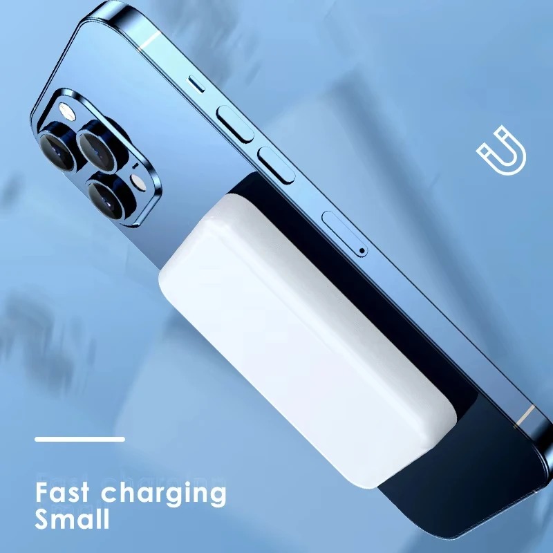 20W Power Bank With Magnetic Closure, 10000mAh, Portable, Wireless, Fast Charging, MagSafe Compatible For IPhone 15 Pro Max And 16 Pro