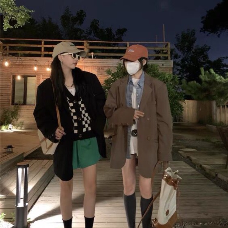 Модный женский простой клетчатый свитер-жилет