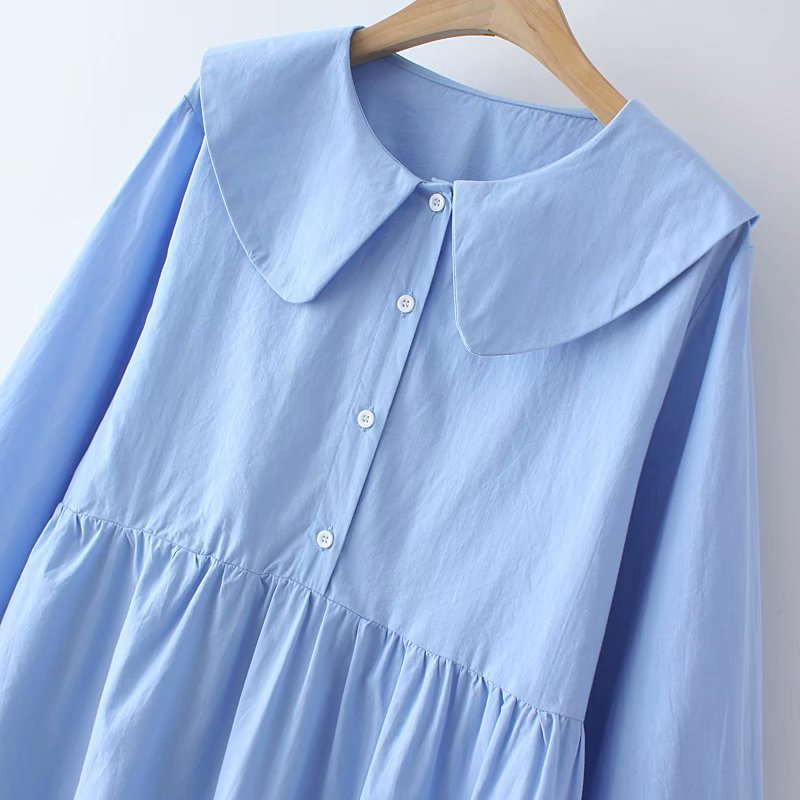 Title 11, Fashion Simple Solid Color Shirt Cotton Three-c...