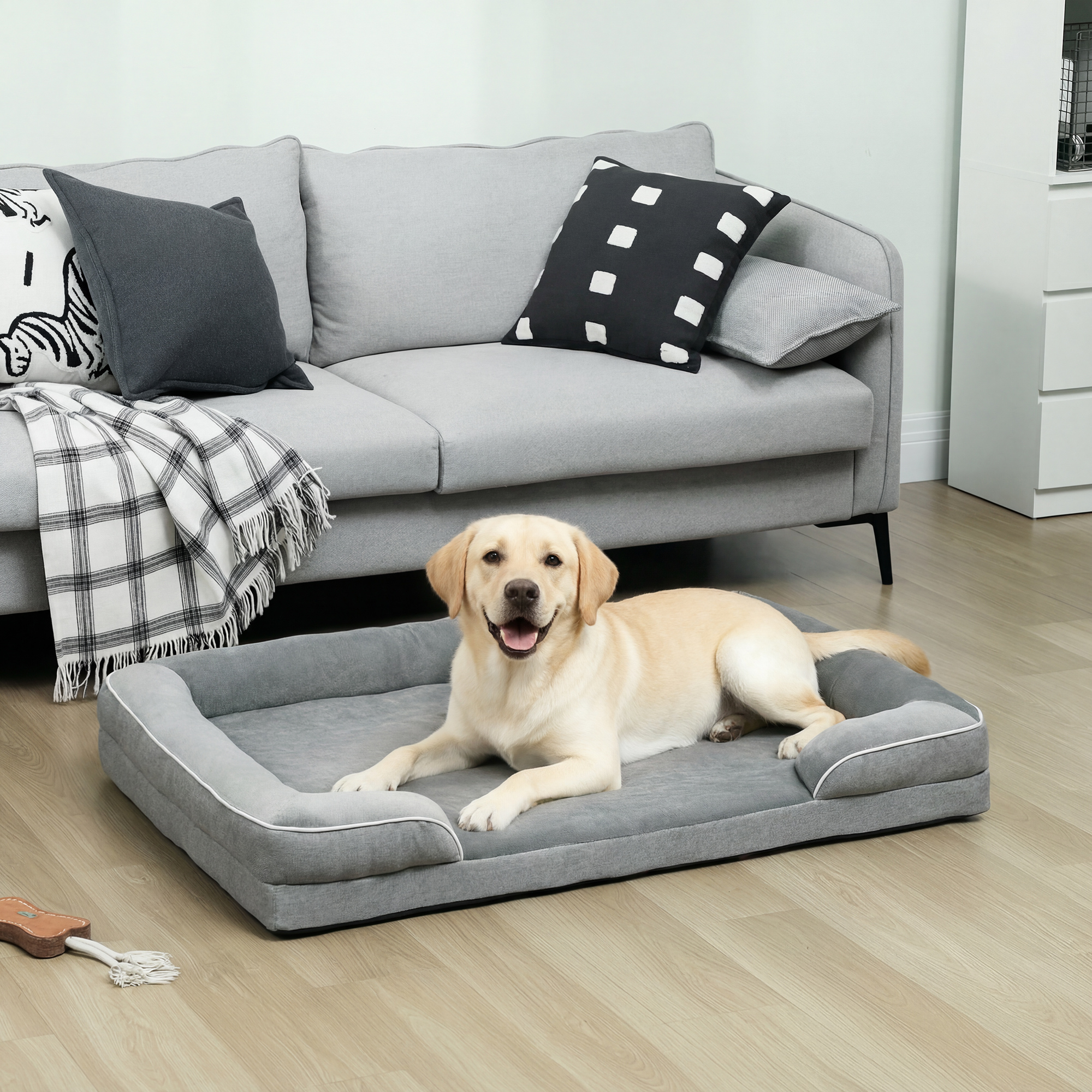 Dog Sofa Bed, Detachable Machine Wash Pet With Non Slip Bottom, Suitable — image 10