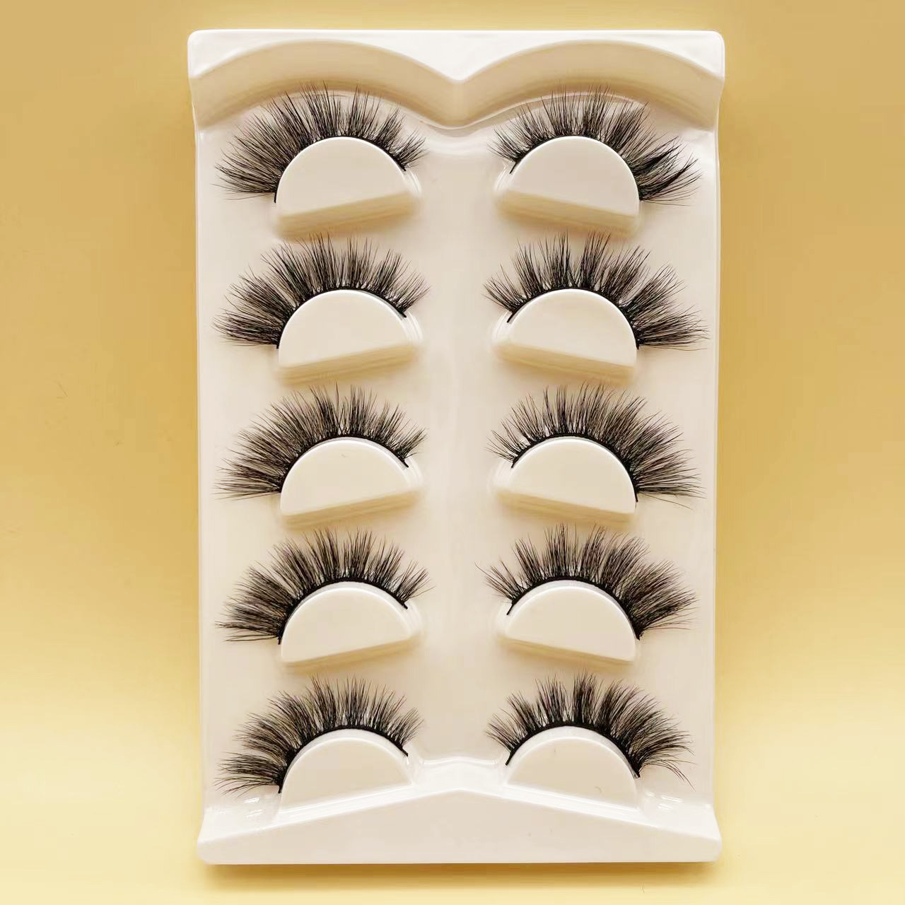 Mink Eyelashes Eye Tail Lengthening Natural Eyelashes Flat False D568K - Shop at LoveMi