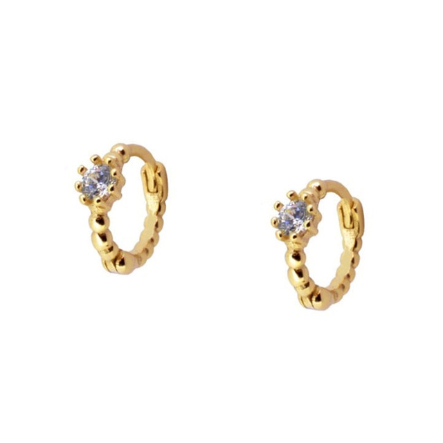 Title 4, Diamond Studded Ear Buckle S925 Versatile Earri...