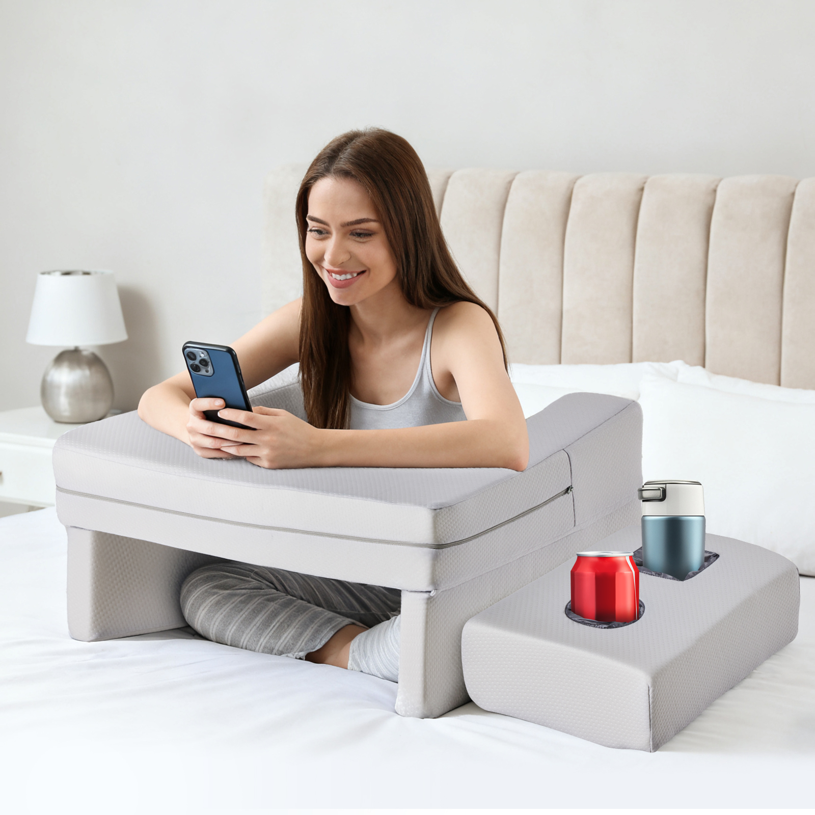 Stable Support Reading Pillow, Hand Support, Waist Support And Multiple Uses image 21