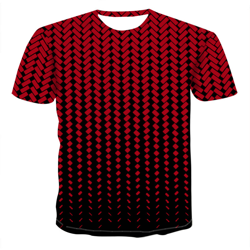 Title 5, 3DT Shirt mit geometrischem Mesh Digitaldruck K...