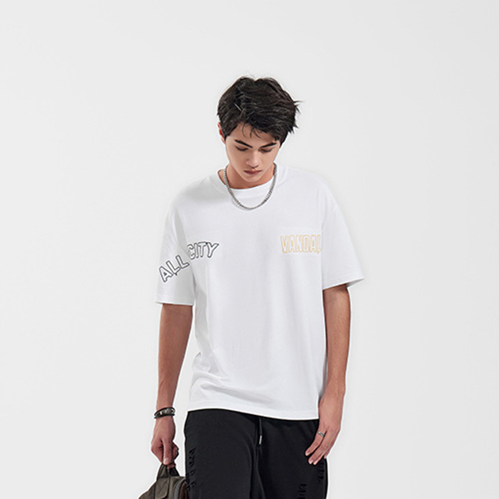 Title 1, Design Letter Print National Tide Oversized T-S...