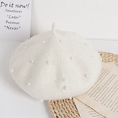 Beaded Princess Beret for Babies or Children
