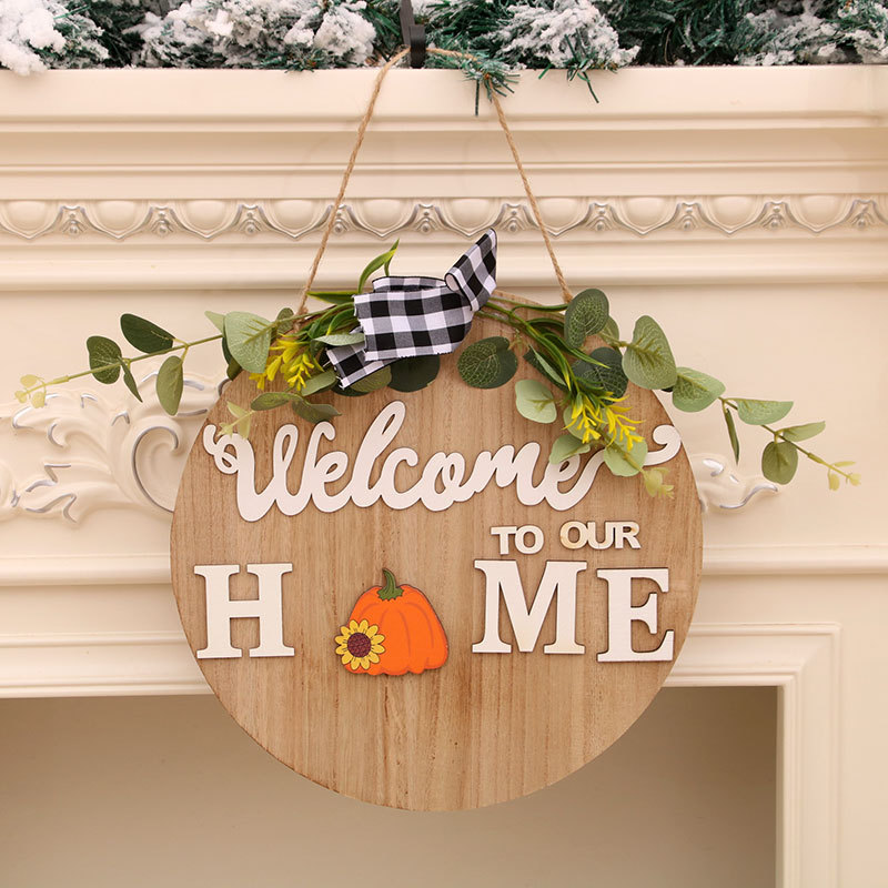 Halloween Door Hanging Wreath (Picture color)