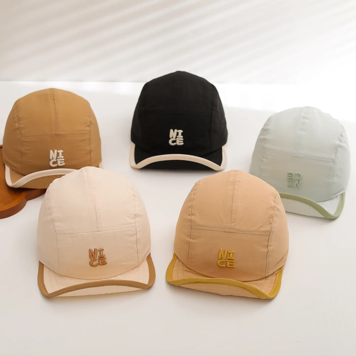 Light And Breathable, Quick-drying NICE Letter-stitched Five-panel