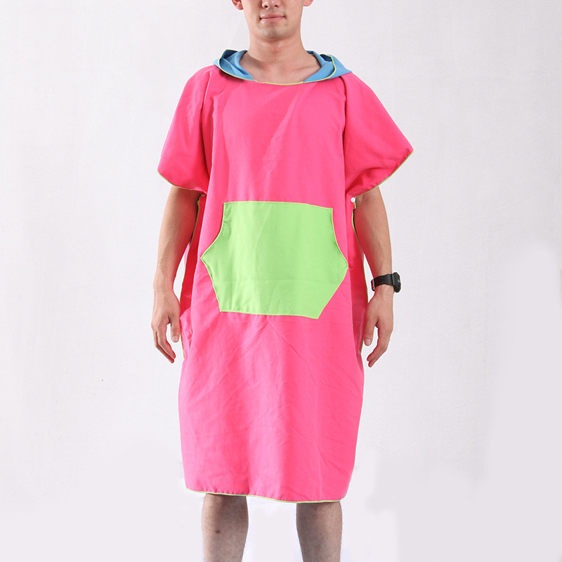 Microfiber Changing Bathrobe Seaside Beach With Quick Drying