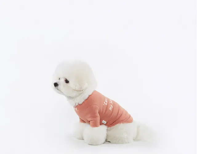 Casual Simple Printed T Pet Clothes Pink - Shop at LoveMi