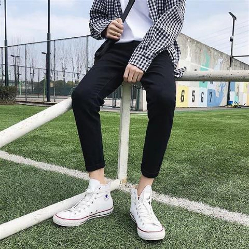 Title 2, Mens Ripped Jeans Ninth Slimming Pants Slim Fi...