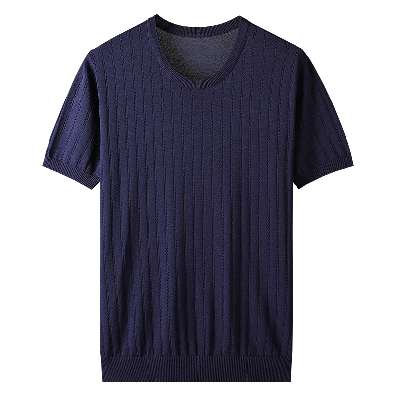 Title 9, Thin Plus Size Hollow-out Ice Silk Knitted Men