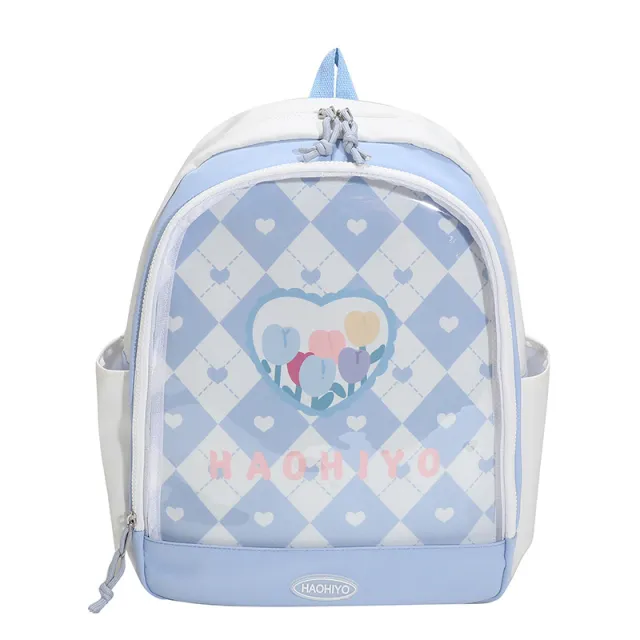 Fashion Women's Korean Style High School Backpack Blue - Shop at LoveMi