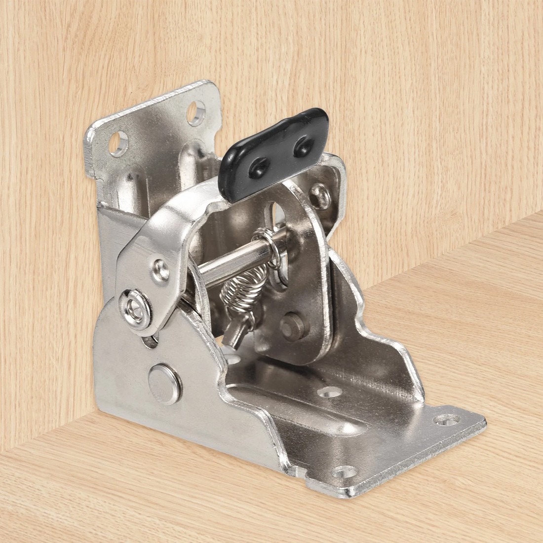 4x Folding Table Chair Leg Hinges 90 Degree Self-Locking Bracket Hinge Hardware 10