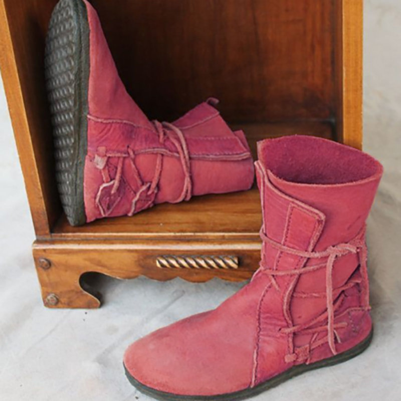 New Autumn And Winter Foreign Trade Women's Boots Red - Shop at LoveMi