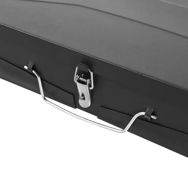 Barbecue Grill Outdoor Portable Charcoal Grill Collapsible Iron Square Charcoal Grill 17.32x10.63x8.66 Inch Black