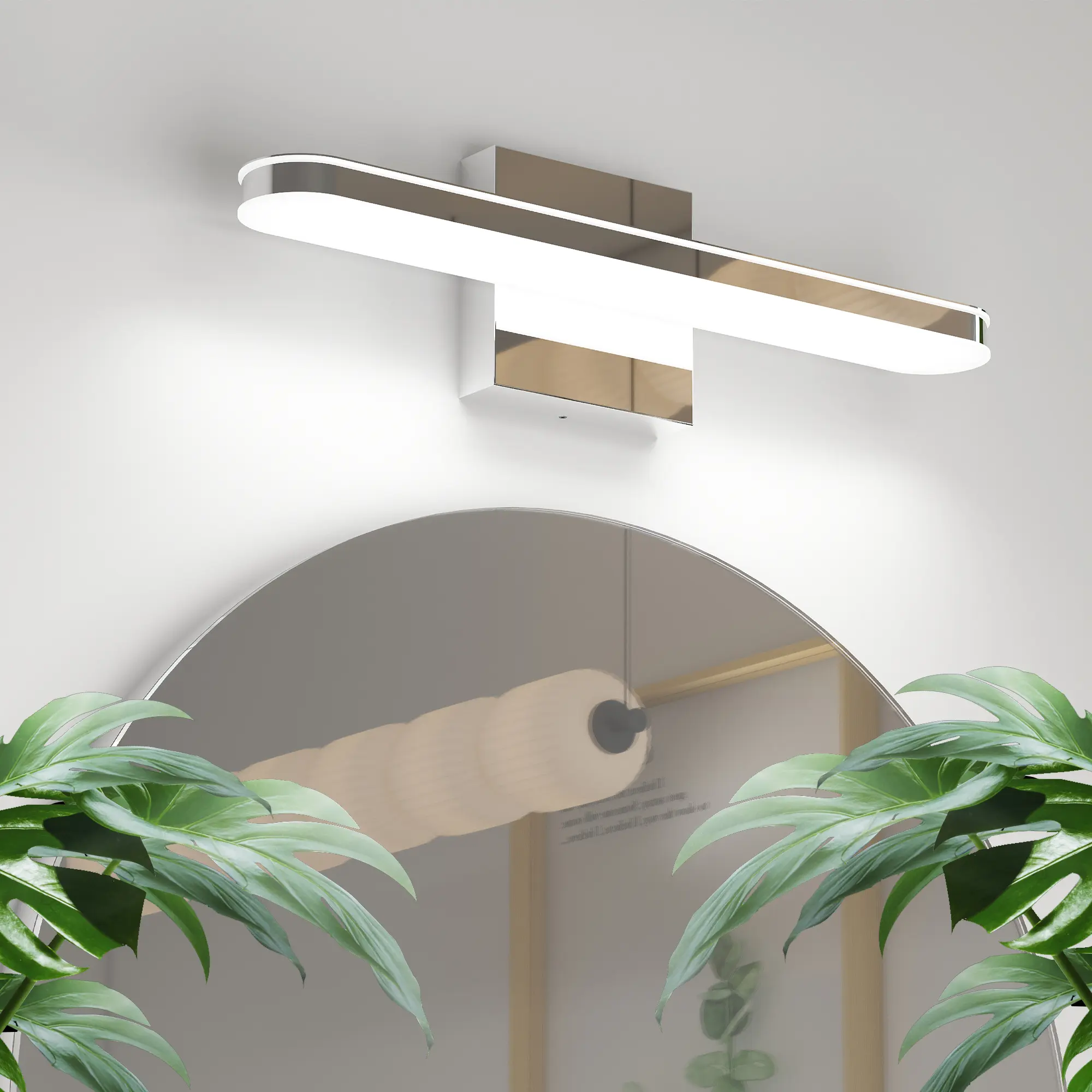 LED Bathroom Vanity Light Bar Dimmable Bathroom Light Fixtures Modern Over Mirror Lighting Fixture 16Inch BathWall LIght 8W Wall Sconce Lighting For Bathrooms B
