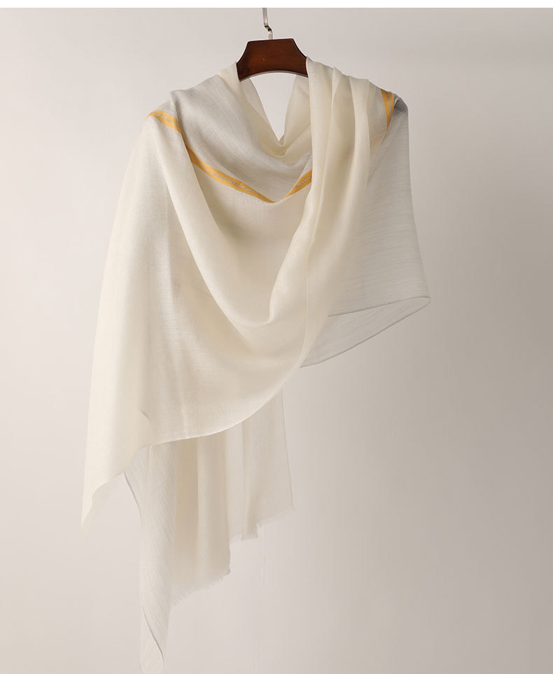 Autumn And Winter Ring Velvet Long Shawl