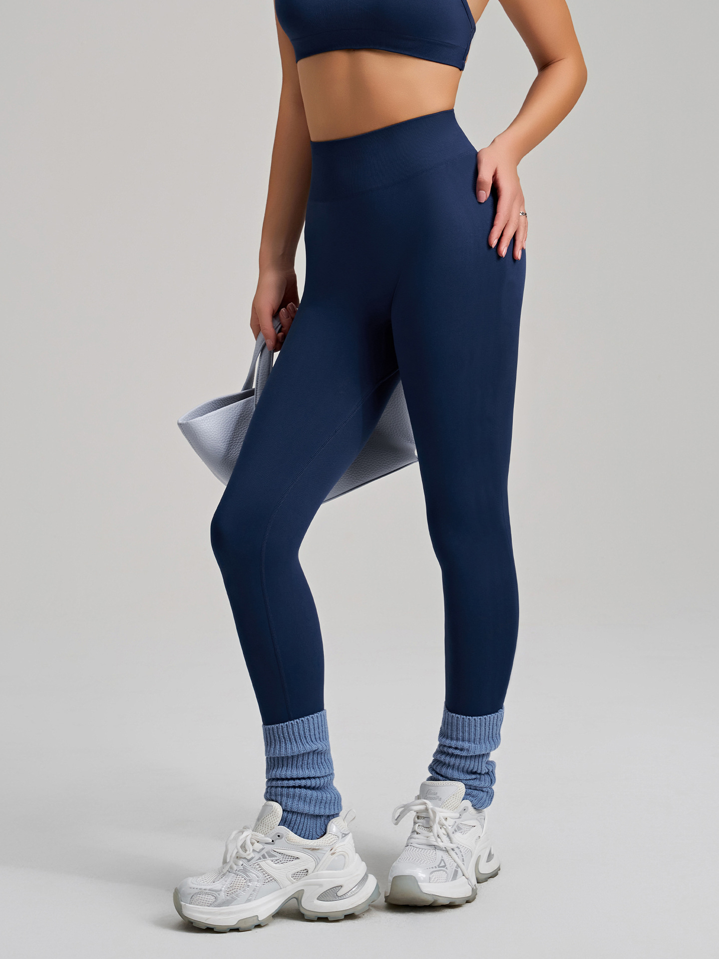 High-Elastic Seamless Knit Yoga Pants For Women, Peach Hip Lifting Workout Leggings For Training, Fitness & Running, Summer Style 3