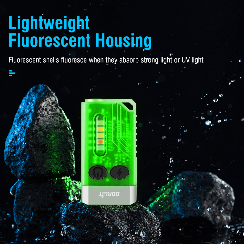 LED Mini Keychain Light EDC Pocket Flashlight Camping Torch