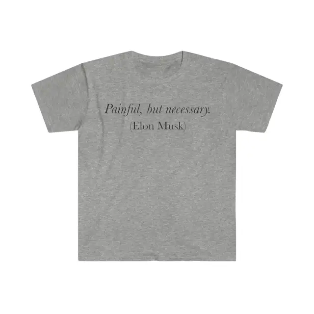 Painful But Necessary Exercise Short Sleeved Light Gray - Shop at LoveMi