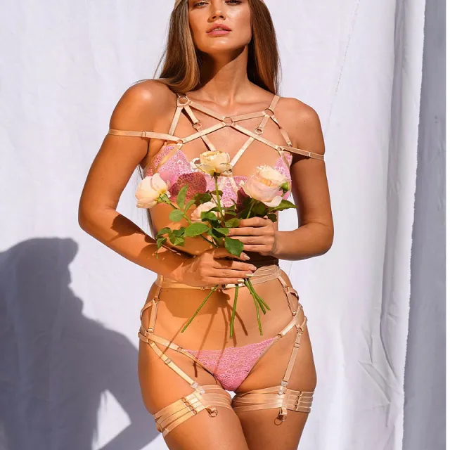 Complex Craft Lace Bandage Underwear Pink - Shop at LoveMi