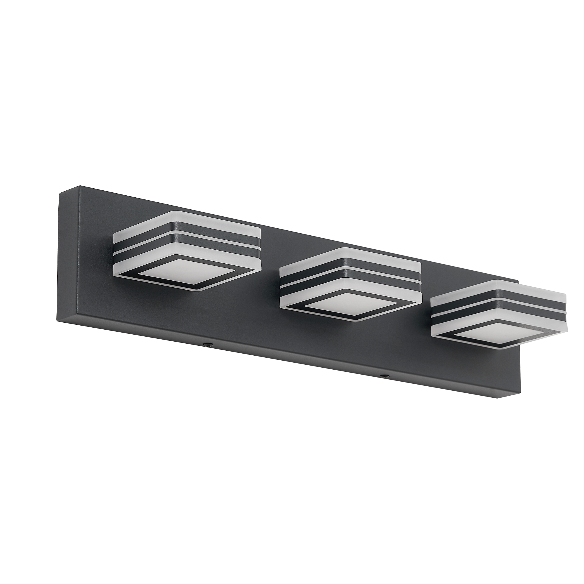 Matte Black Vanity Light Fixtures 3 Lights Up And Down LED Modern Bathroom... 6