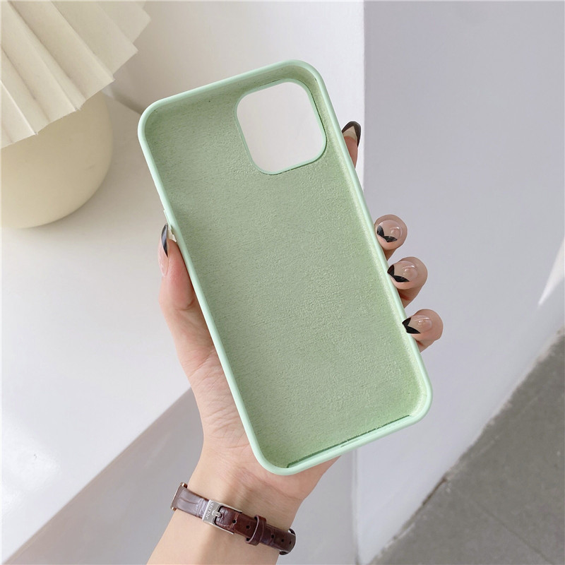 Liquid Silicone Mobile Phone Case All-inclusive Solid Color - Image 7