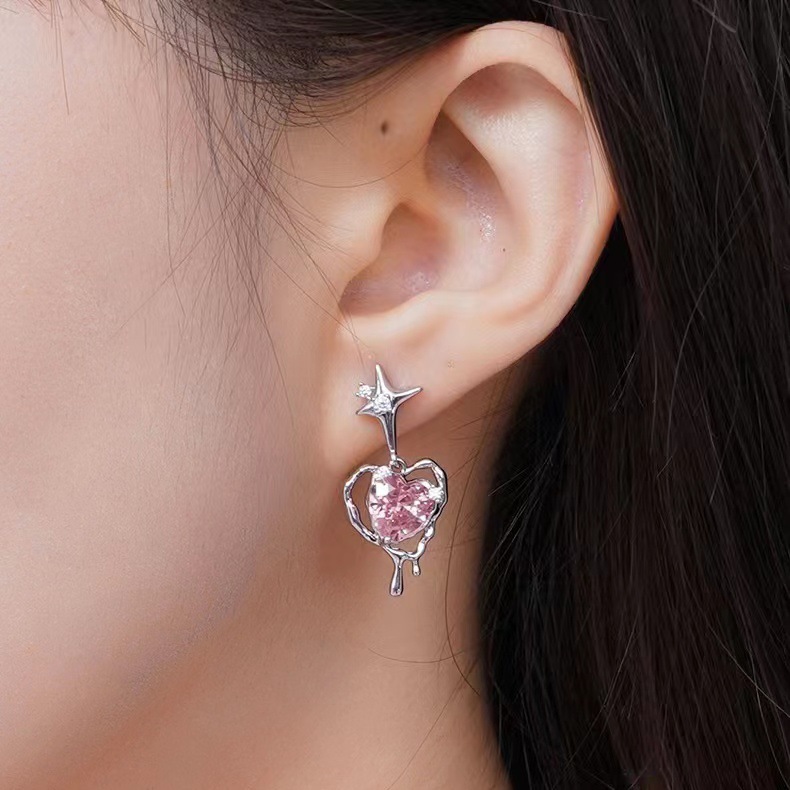 Title 8, Pendientes Starlight Liquid Love para mujer Bri...