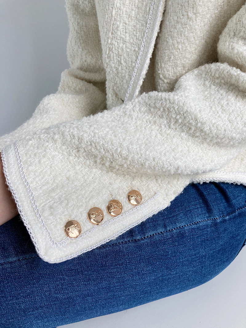 Fashion Ladies Short Faux Wool Coat