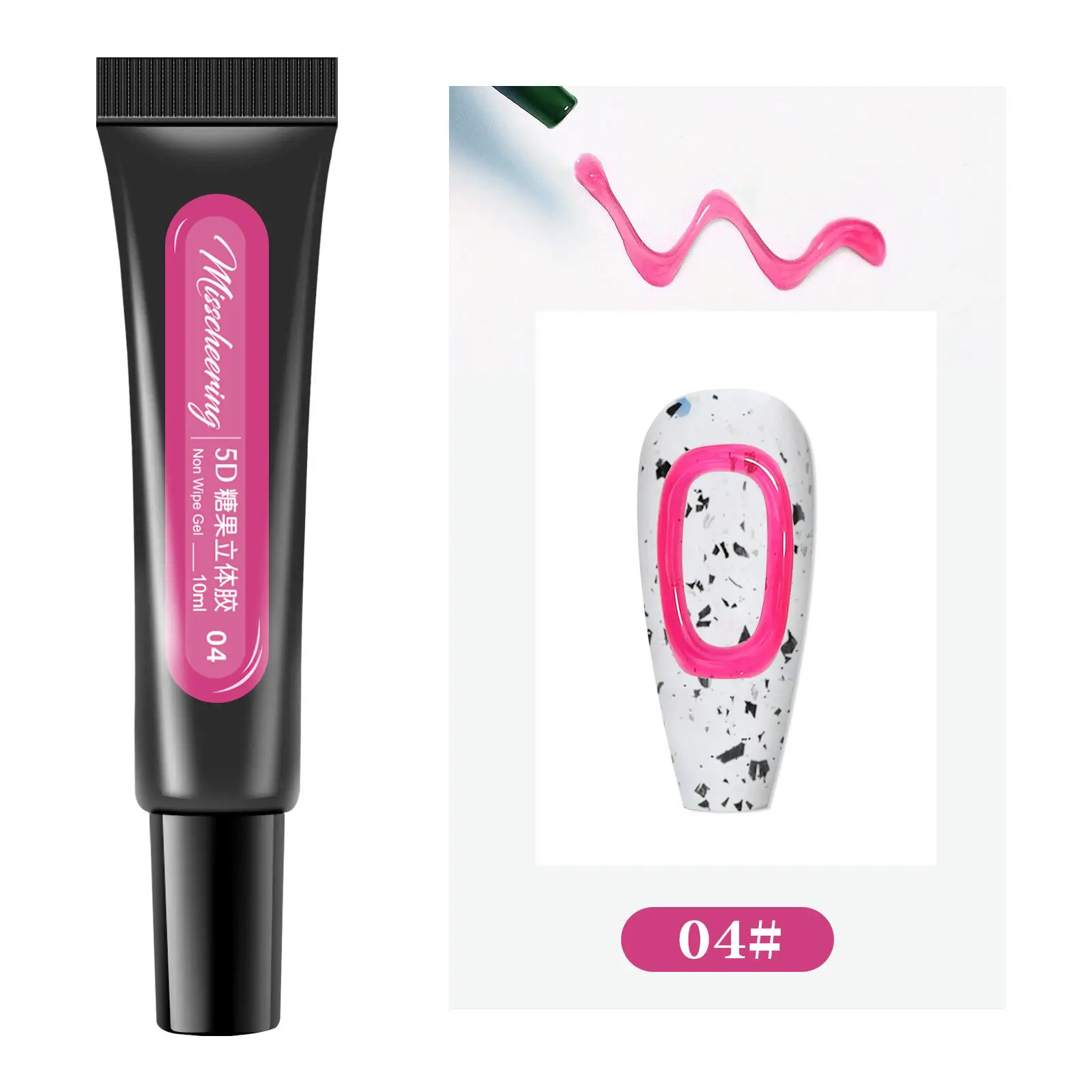 5D Hose Stereoscopic Nail Polish Candy Macaron Jelly Leave-In Gel