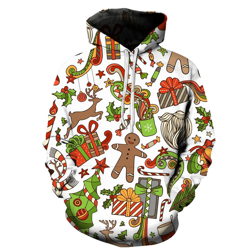 Title 7, Herensweatshirt met kerstprint en lange mouwen ...