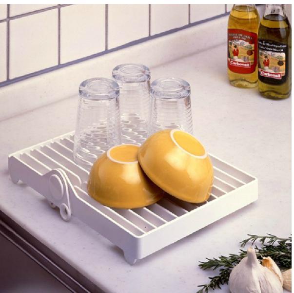 Kitchen dish rack dish drain rack dish rack (white)