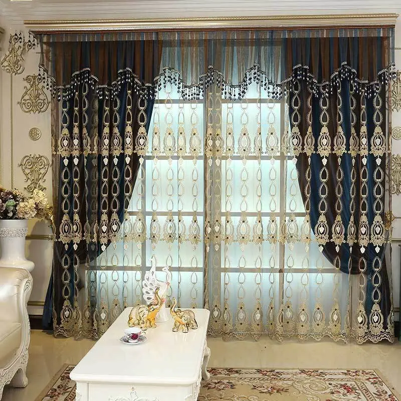 High-end Embossed Embroidered Window Screens