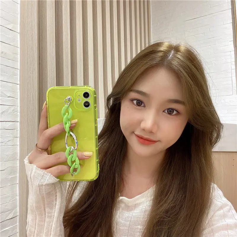 Fluorescent Love Heart Bracelet Phone Case
