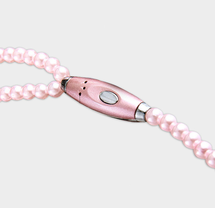 Earplugs Pearl Necklace Fashion Subwoofer Wire Control With Wheat Earphone Cable Female