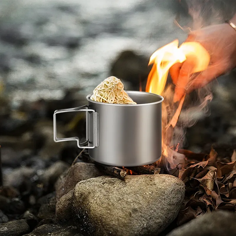 Uncoated Titanium Cup Pure Outdoor 800ml 29oz