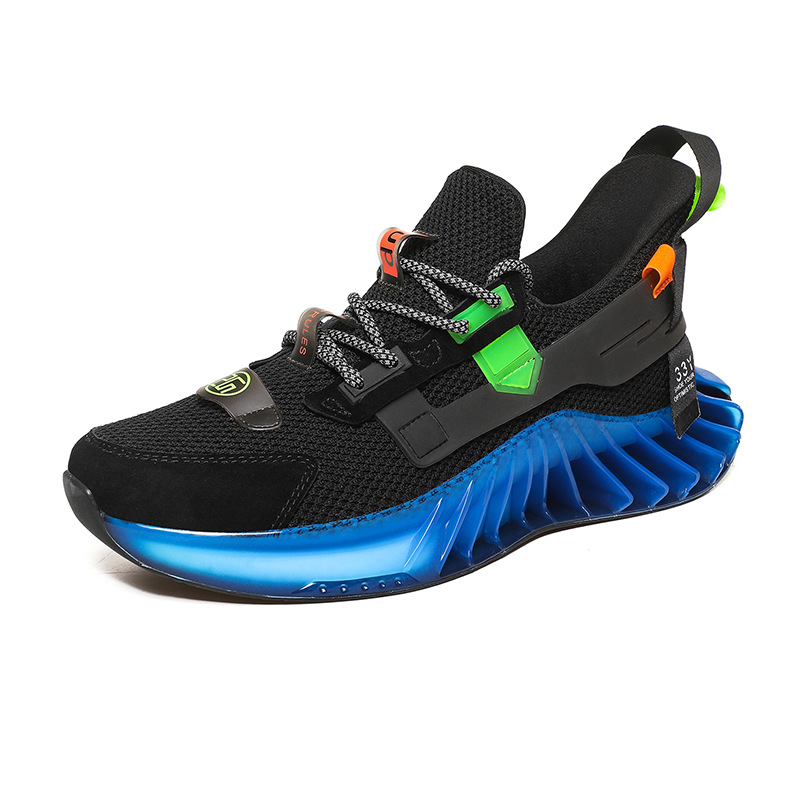 Title 7, Patchwork Color Fly Mesh Face Blade Sports Shoe...