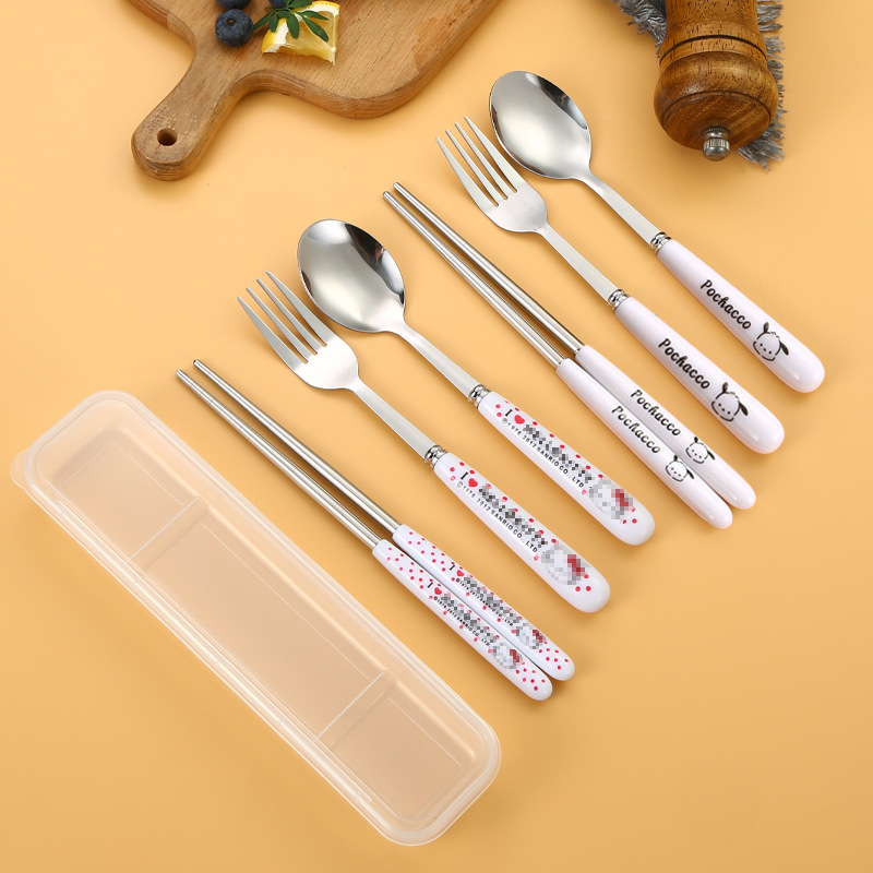 Title 9, Stainless Steel Tableware Spoon Chopsticks Sets