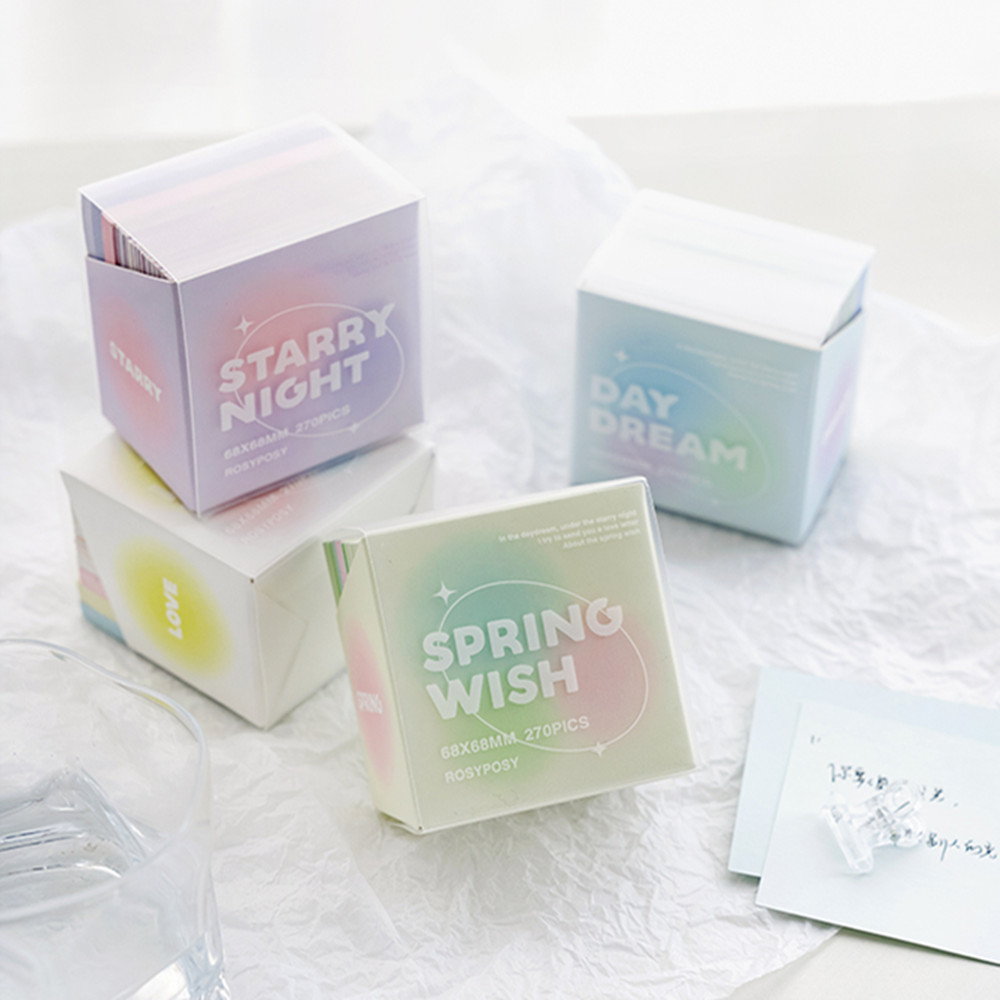 RosyPosy Gradient Notes, High-value And Non-sticky