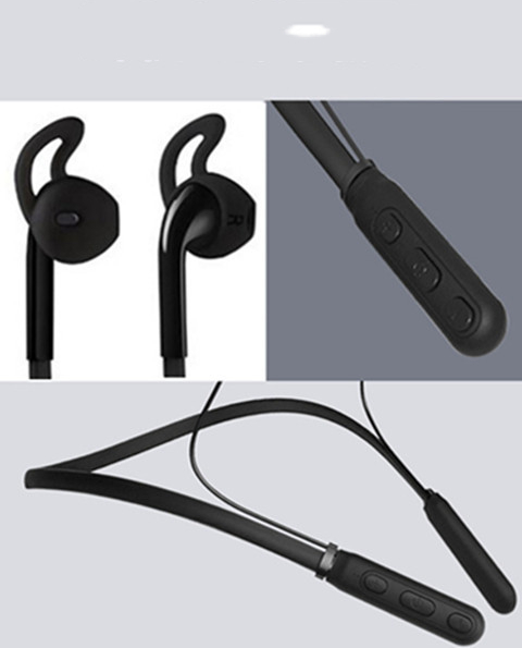 Running Binaural Wire-Controlled Bluetooth Headset In-ear Neck Hanging - Image 4