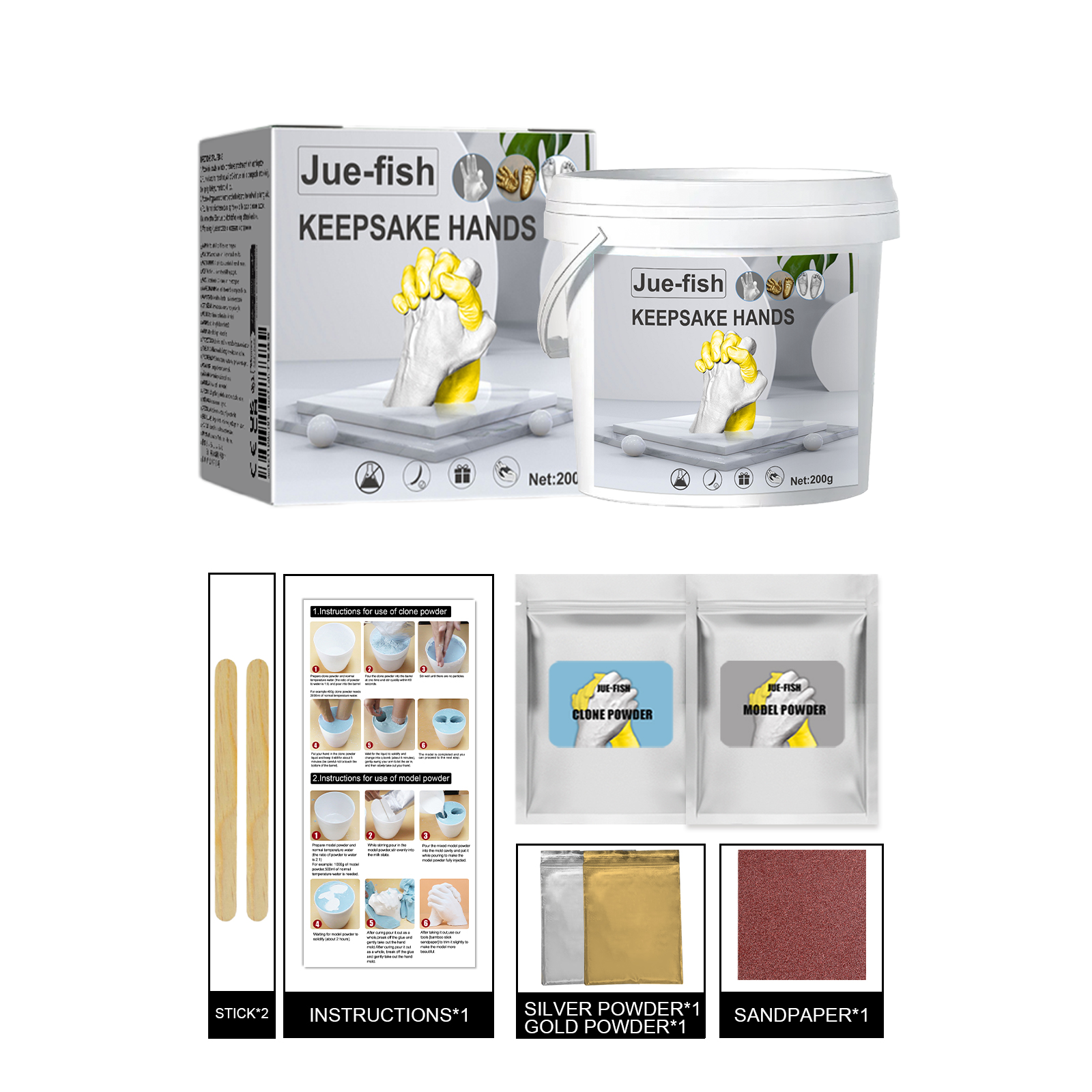 Hand Model Powder Set Hand Model Set 1Box