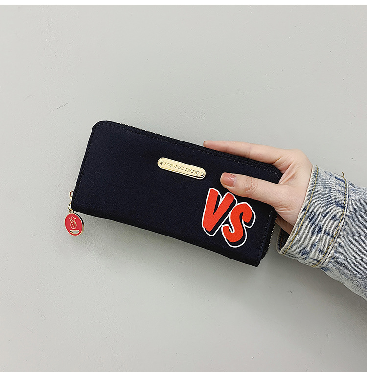 Long Zip Wallet Hawaiian Lily Multicolor Leopard Print Black - Shop at LoveMi